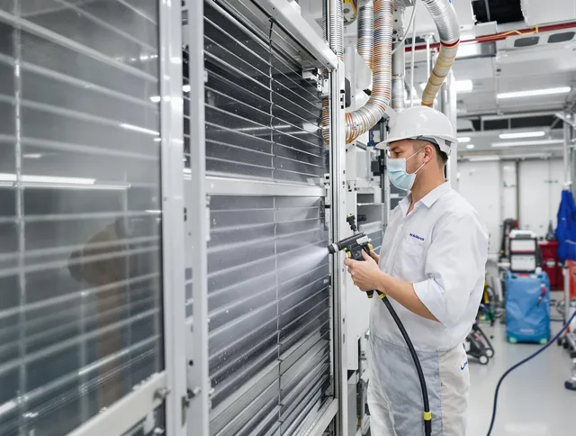 Professional AC coil cleaning by Carver Air Duct Cleaning in Carver