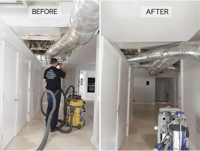 Carver Air Duct Cleaning professional performing thorough air duct cleaning in Carver