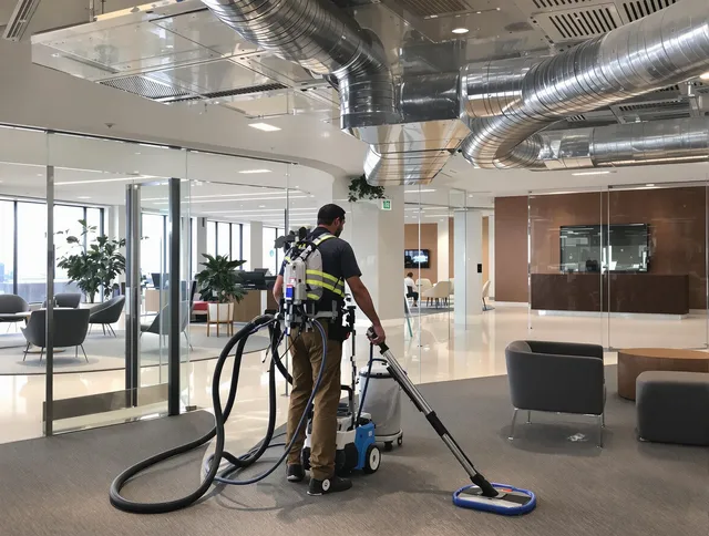 Commercial duct cleaning service by Carver Air Duct Cleaning in Carver