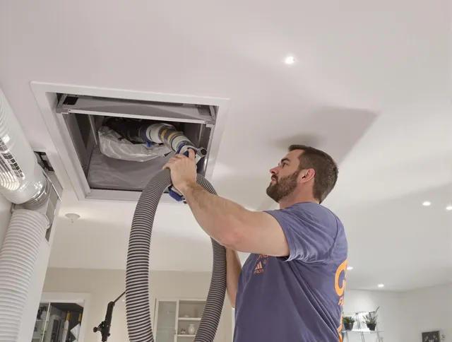 Precision indoor duct cleaning by Carver Air Duct Cleaning in Carver